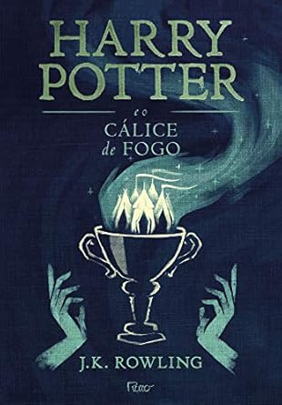 Quarto livro da saga Harry Potter em azul escuro