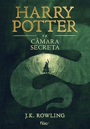 Segundo livro da saga Harry Potter em verde escuro