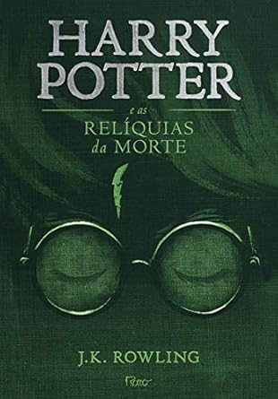 Sétimo livro da saga Harry Potter em verde